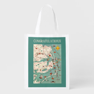 The Outer Banks Map Reusable Occasion Bag