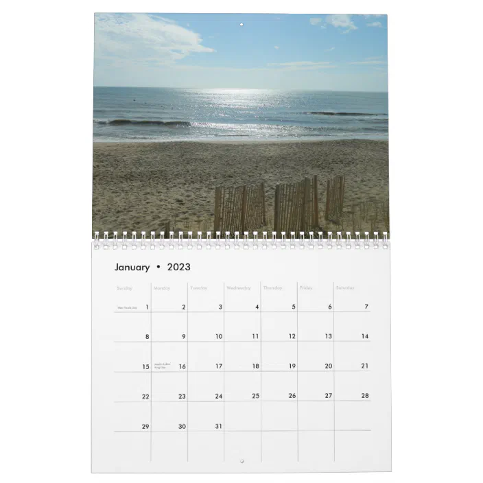 Unc 2023 Calendar The Outer Banks Of North Carolina Calendar | Zazzle.com