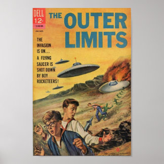 The Outer Limits 50s Vintage Comic Poster