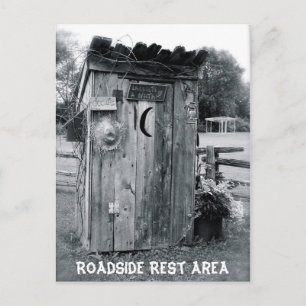 "The Outhouse" Postcard