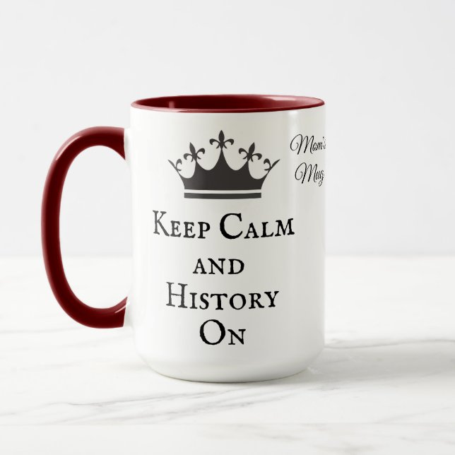 The Outlandish Historians Podcast Mug for Mom (Left)