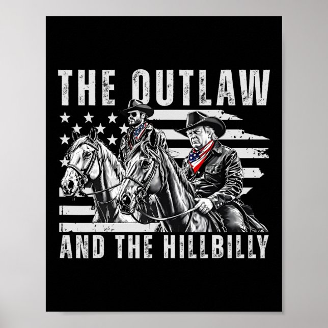 The Outlaw And The Hillbilly Trump Jd Vance Us Fla Poster (Front)