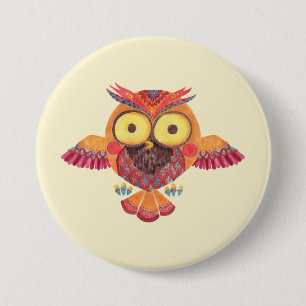 The Outstanding Owl Button