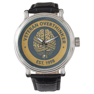 The "OVERTHINKING" Merit Badge Watch