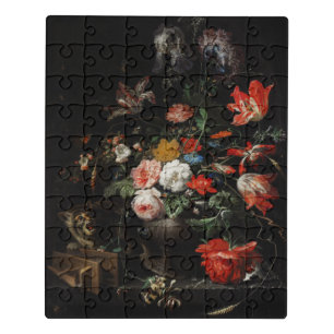 The Overturned Bouquet by Abraham Mignon Jigsaw Puzzle