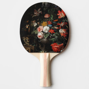The Overturned Bouquet by Abraham Mignon Ping Pong Paddle