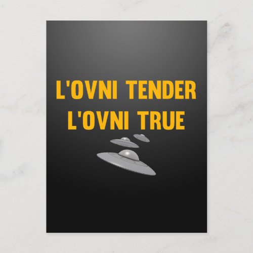 The Ovni Tender the Ovni True Postcard