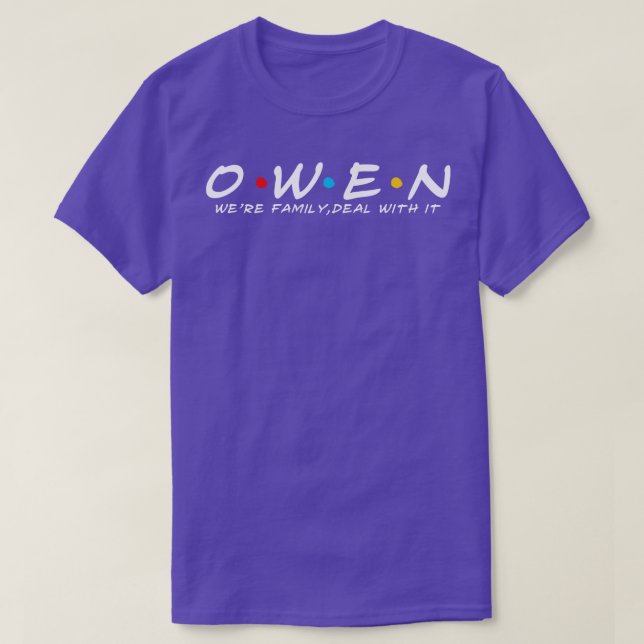 The Owen Family Owen Surname Owen Last name T-Shirt (Design Front)