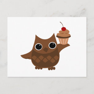The Owl and the Cupcake Postcard
