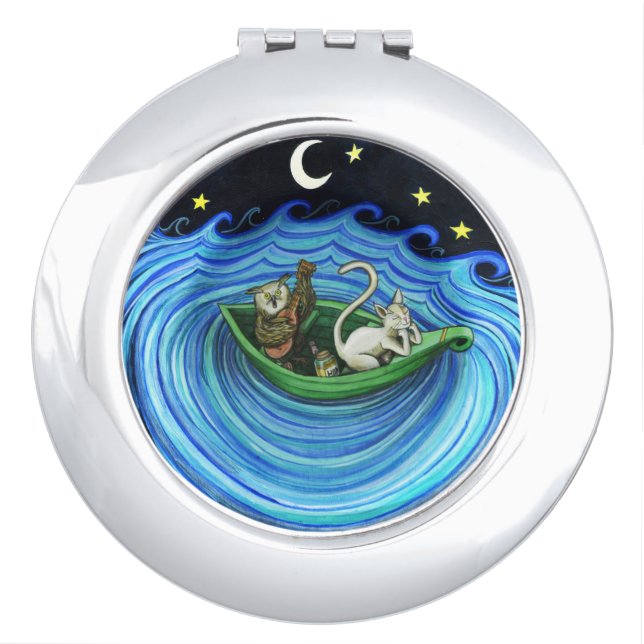 The Owl and The Pussycat Compact Mirror (Front)