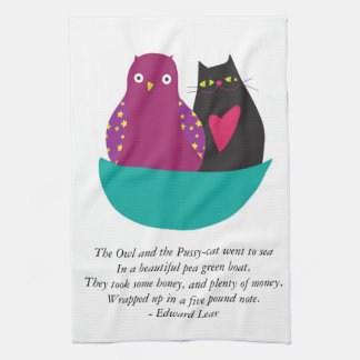 The Owl and the Pussycat - Kitchen Towel/Tea Towl Towel