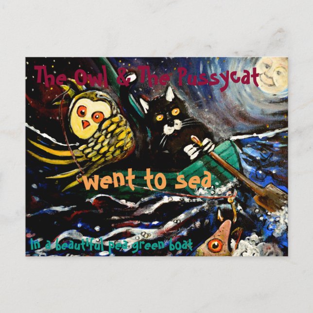 The owl and the pussycat postcard (Front)