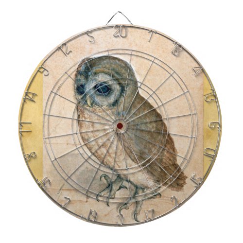 THE OWL Antique Parchment Dartboard