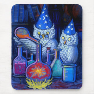 The Owl Chemists Mouse Pad