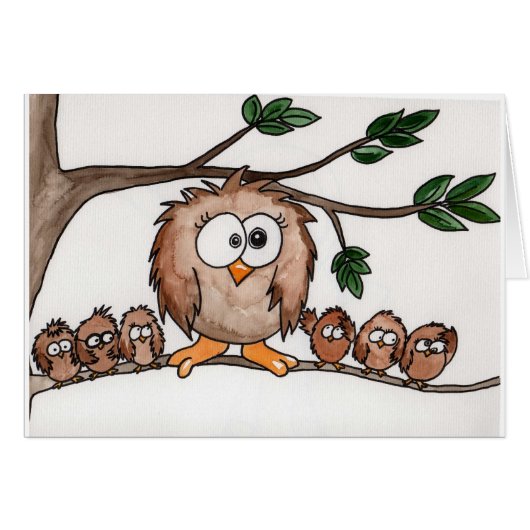 The Owl Family Cards (Front Horizontal)