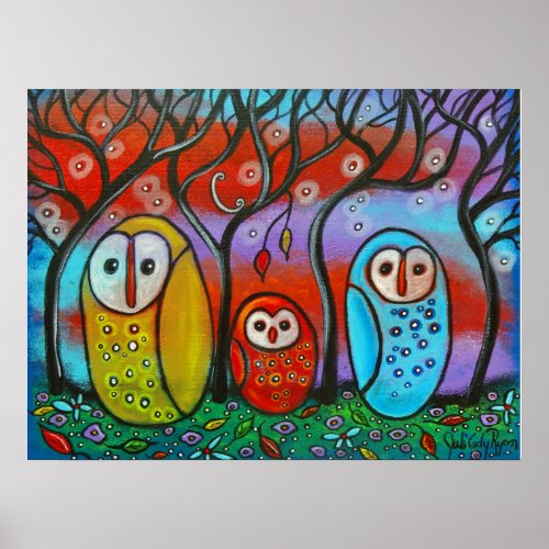 The Owl Family Poster