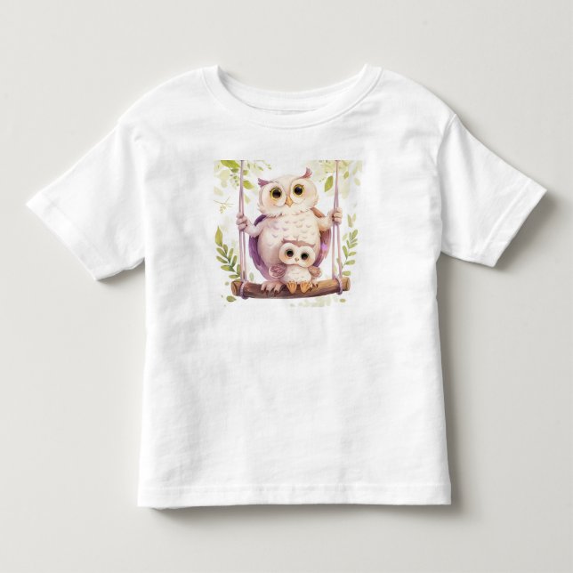 The owl family. toddler t-shirt (Front)