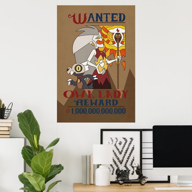 The Owl House Wanted Owl Lady Poster | Zazzle