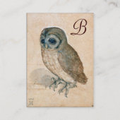 THE OWL Monogram Business Card (Back)