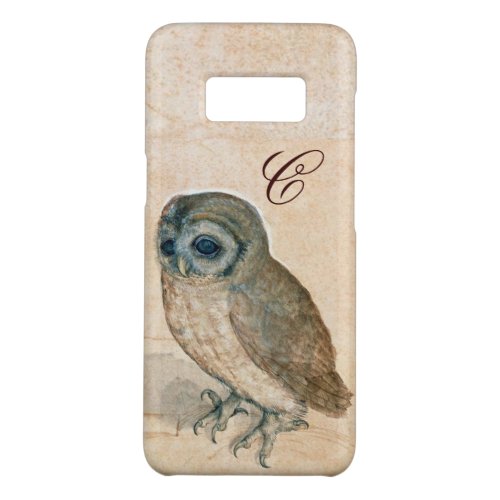 THE OWL  Pink Sepia Monogram Case_Mate Samsung Galaxy S8 Case