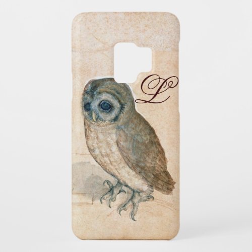 THE OWL  Pink Sepia Monogram Case_Mate Samsung Galaxy S9 Case