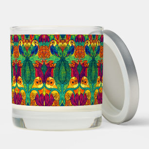 The Owl Retro Art Nouveau Pattern by Voysey Scented Candle