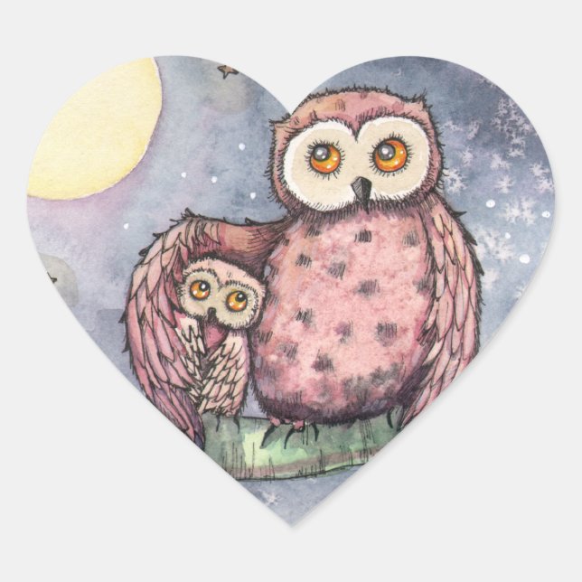 The Owls and the Moon Stickers (Front)