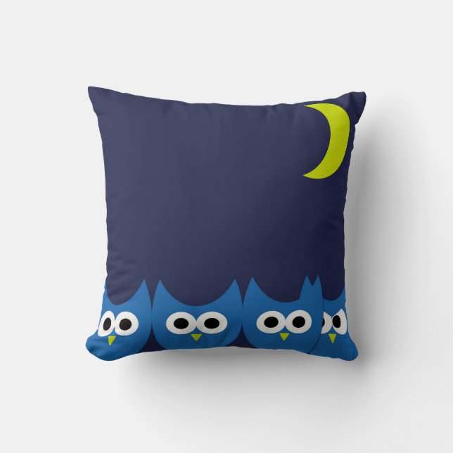 The Owls Throw Pillow (Front)