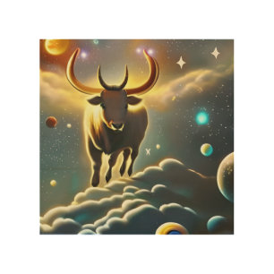 The Ox Wood Wall Art