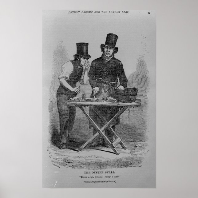 The Oyster Stall Poster (Front)
