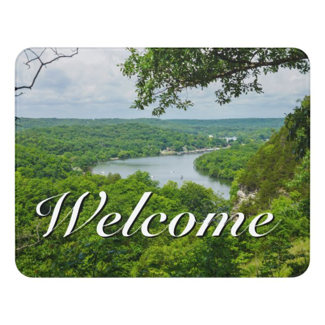 The Ozarks Welcome Door Sign (Contemporary Front)