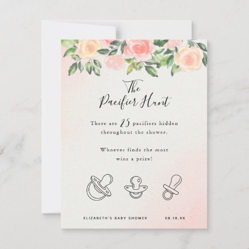 The Pacifier Hunt  Baby Shower Game