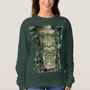 The Pagan Celtic GreenMan With Ivy Leaves Sweatshirt