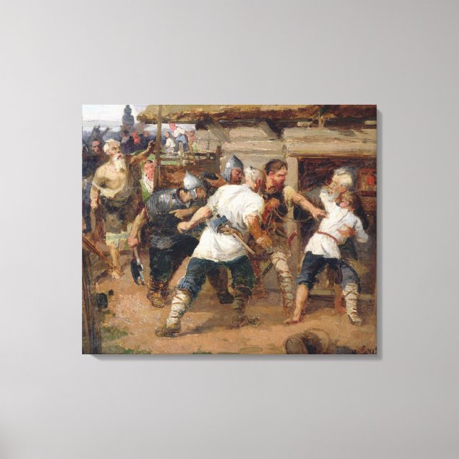 The Pagans killed the first Christians Canvas Print (Front)