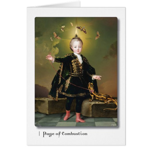 The Page of Combustion Cards (Front)