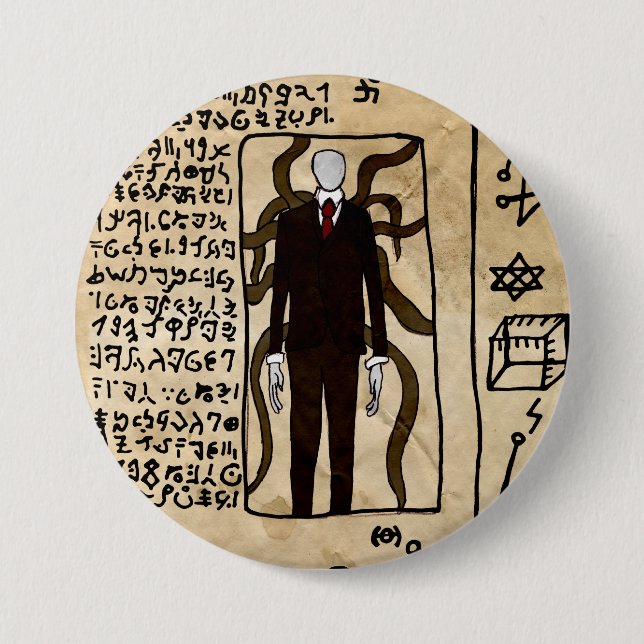 The Pages of the Necronomicon Pinback Button (Front)