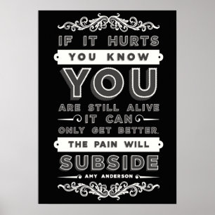 The Pain Will Subside Premium Poster
