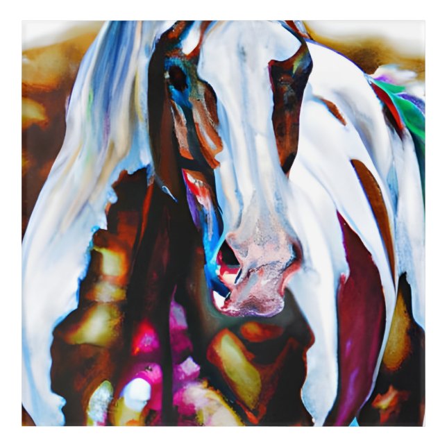 The Paint Horse Acrylic Print (Front)