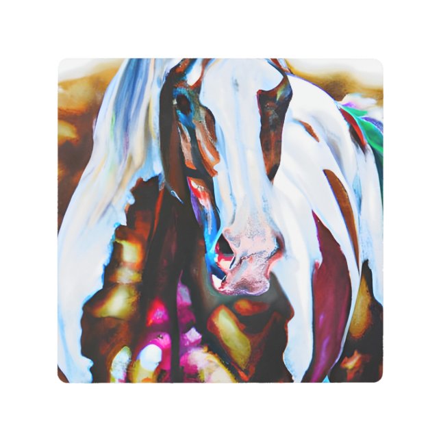 The Paint Horse Metal Print (Front)