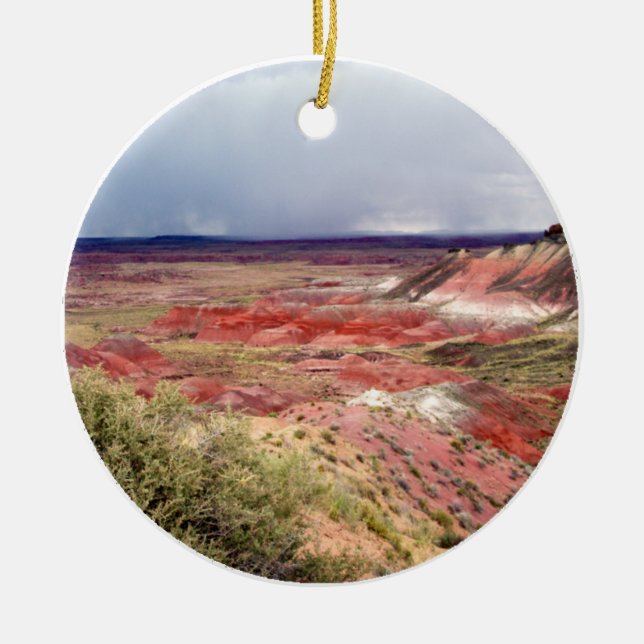 The Painted Desert Ceramic Ornament (Front)