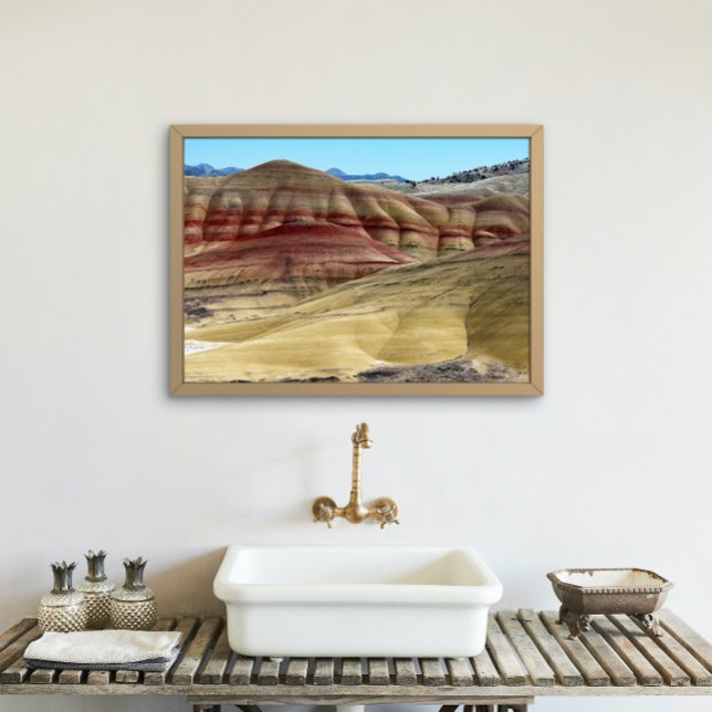 The Painted Hills Landscape Photo Print (In Situ Framed)