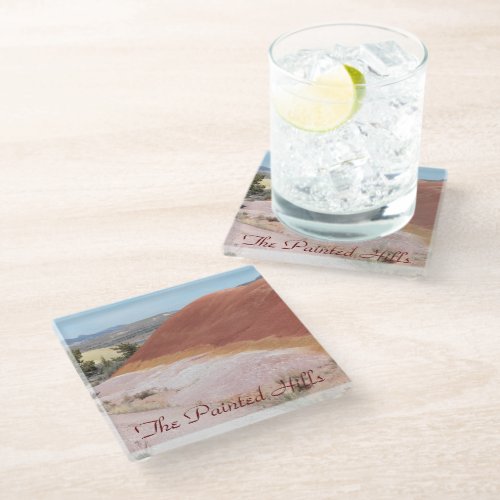 The Painted Hills Oregon Glass Coaster
