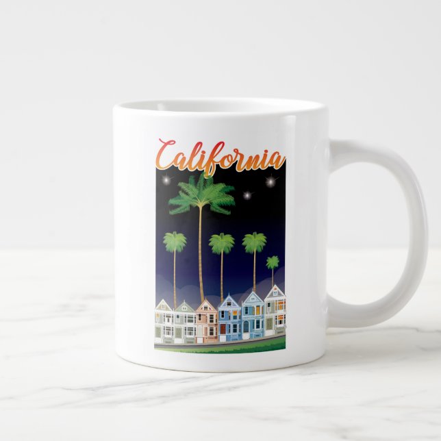 The Painted Ladies at Night | San Francisco Giant Coffee Mug (Right)