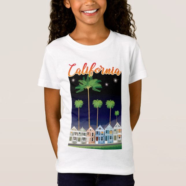 The Painted Ladies at Night | San Francisco T-Shirt (Front)