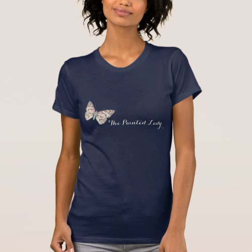 The painted lady butterfly inked t_shirt