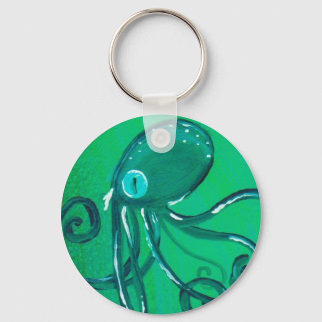 The Painted Octopus Keychain (Front)