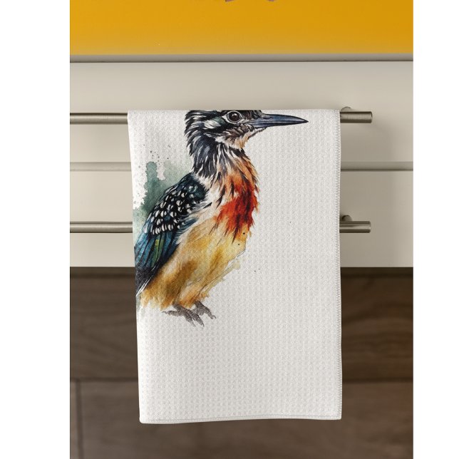 The Painted Runner, Watercolor Roadrunner Kitchen Towel (Creator Uploaded)