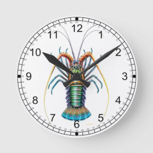 The Painted Spiny Lobster Wall Clock
