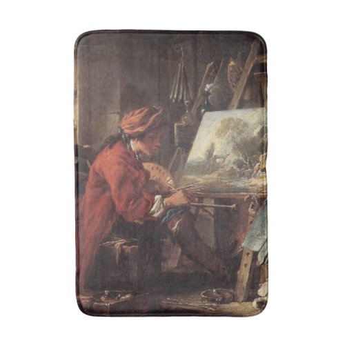 The Painter in His Studio by Franois Boucher Bath Mat