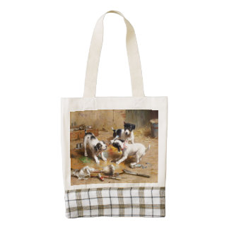 The Painters' Dispute by Carl Reichert Zazzle HEART Tote Bag